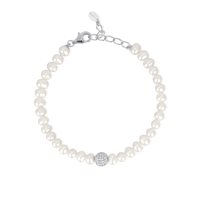 Bracciale Mabina Donna MAMMA MIA in Argento Perla 533297 - 533297